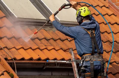 Démoussage et hydrofuge de toiture à Mennevret